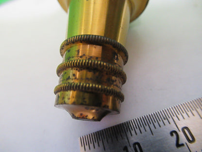 ANTIQUE BRASS OBJECTIVE CARL ZEISS 1900's RARE OPTICS MICROSCOPE PART F3-B-17