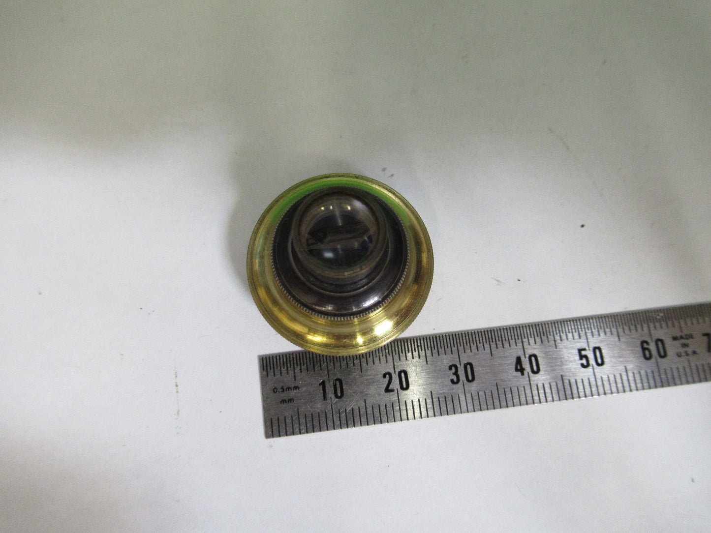 ANTIQUE BRASS H CROUCH LONDON LENS OBJECTIVE MICROSCOPE PART AS PICTURED T6-A-34