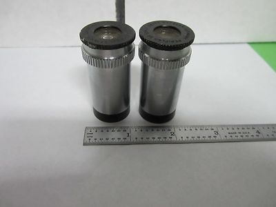 Lot 2 Ea Ernst Leitz Germany Eyepieces PERIPlan 10X Microscope Part Optics