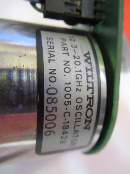YIG OSCILLATOR MICROWAVE RF FREQUENCY 20 GHz  WILTRON  AS PICTURED  T7-A-36