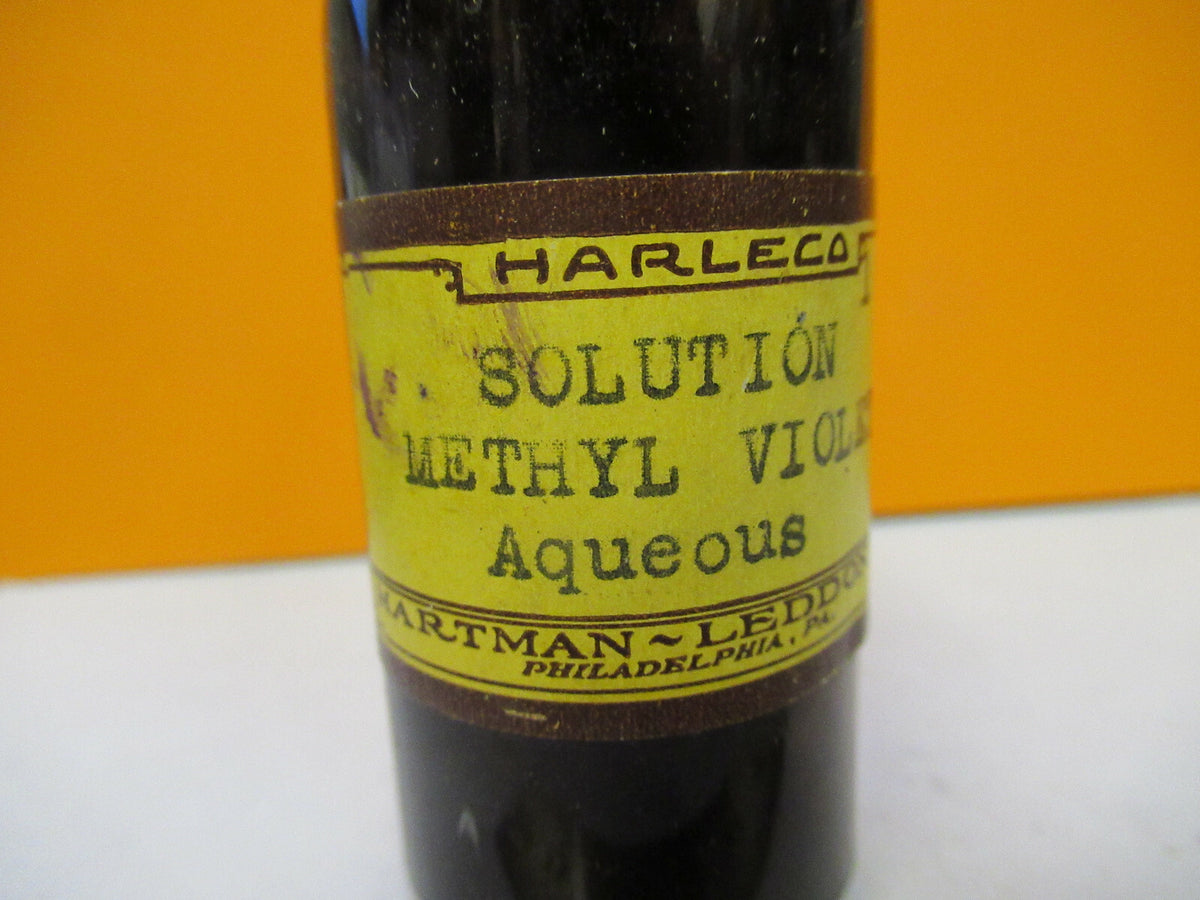 ANTIQUE FLASK HARTMAN METHYL CONTAINER MICROSCOPE PART AS PICTURED &F9-A-12