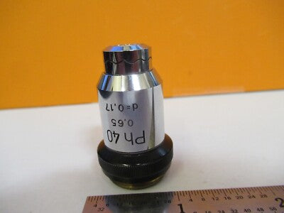 WILD SWISS 40X PH OBJECTIVE PHASE MICROSCOPE PART OPTICS as pictured &8M-A-81