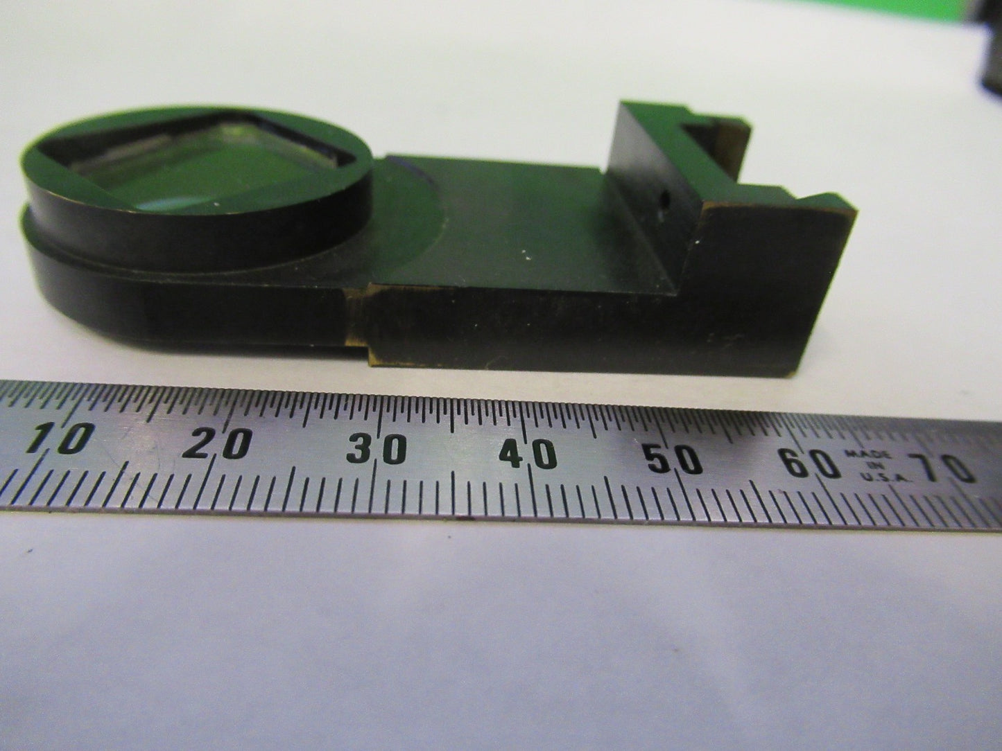 AUS JENA GERMANY DIC LENS MOUNTED POLARIZER MICROSCOPE PART AS PICTURED V8-B-06