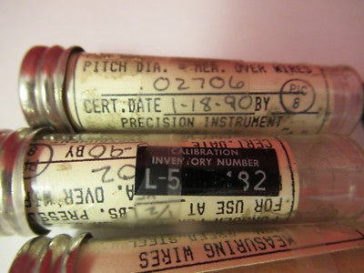 LOT 6 EA MEASURING STEEL WIRE METROLOGY INSPECTION AS PICTURED &FT-2-97
