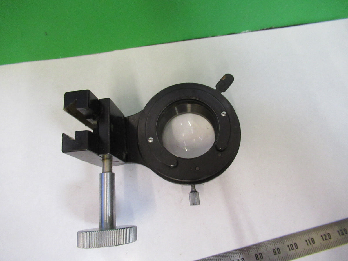 BAUSCH LOMB  CONDENSER + IRIS ANTIQUE MICROSCOPE PART OPTICS AS PICTURED F3-B-58