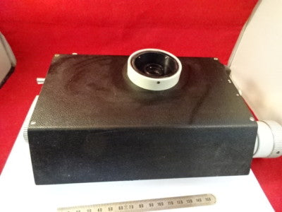 VICKERS ENGLAND PHOTOPLAN  HEAD FOCUSING OPTICS MICROSCOPE PART AS IS #90-B-51