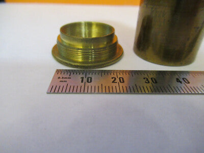 EMPTY BRASS CANISTER OBJECTIVE UK WATSON MICROSCOPE PART AS PICTURED #P4-B-65