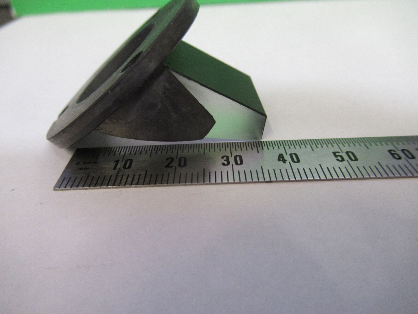 glass mounted prism OPTICS MICROSCOPE PART AS PIC  z7-b-06