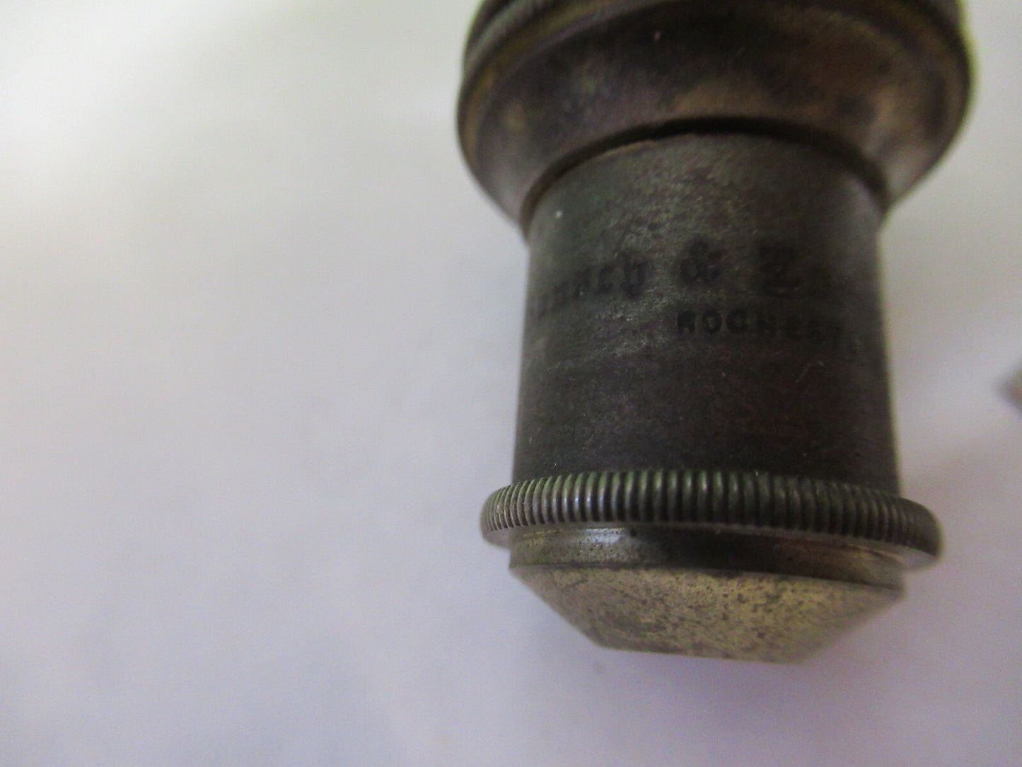 ANTIQUE BAUSCH LOMB BRASS OBJECTIVE 16mm MICROSCOPE PART AS PICTURED S7-A-29