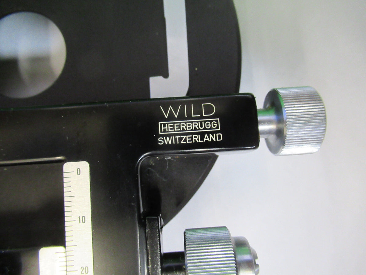 Wild Swiss Bino Xy Stage Table Microscope Part