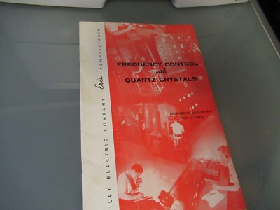 Vintage Brochure 1940 Bliley Electric Co. Quartz Crystal Frequency Control #2 AS Pic