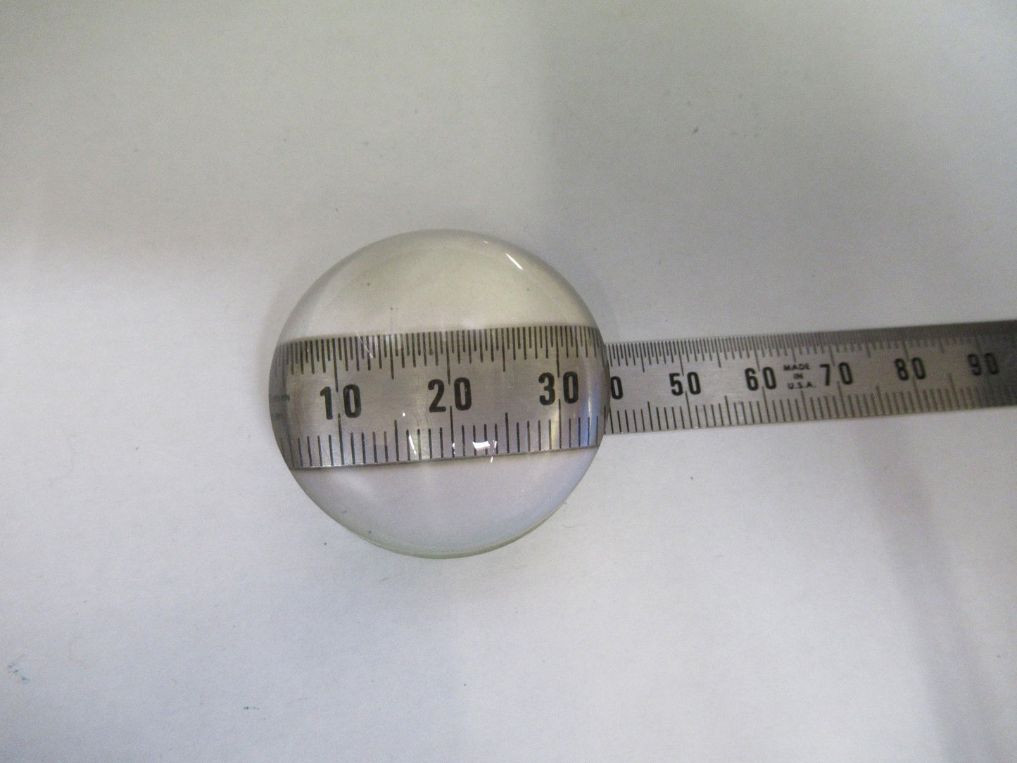 OPTICAL HIGH CONVEX PLANO LENS THICK GLASS MIL SPEC OPTICS AS PICTURED V3-A-21