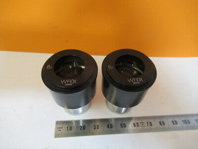 Pair Olympus Japan Eyepiece Ocular WF10X Microscope Part