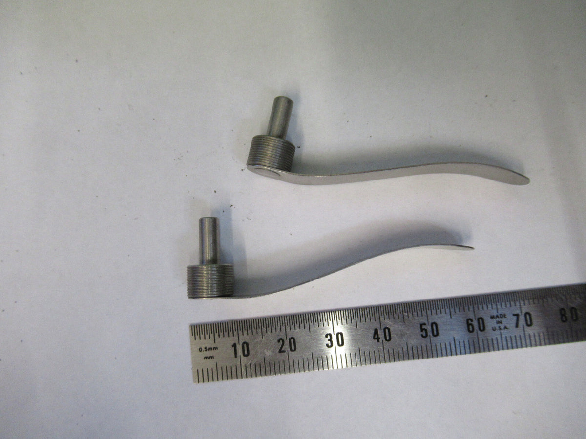 Antique Bausch & Lomb Pair Clips Microscope Part