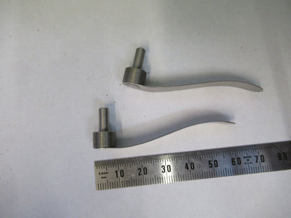 Antique Bausch & Lomb Pair Clips Microscope Part