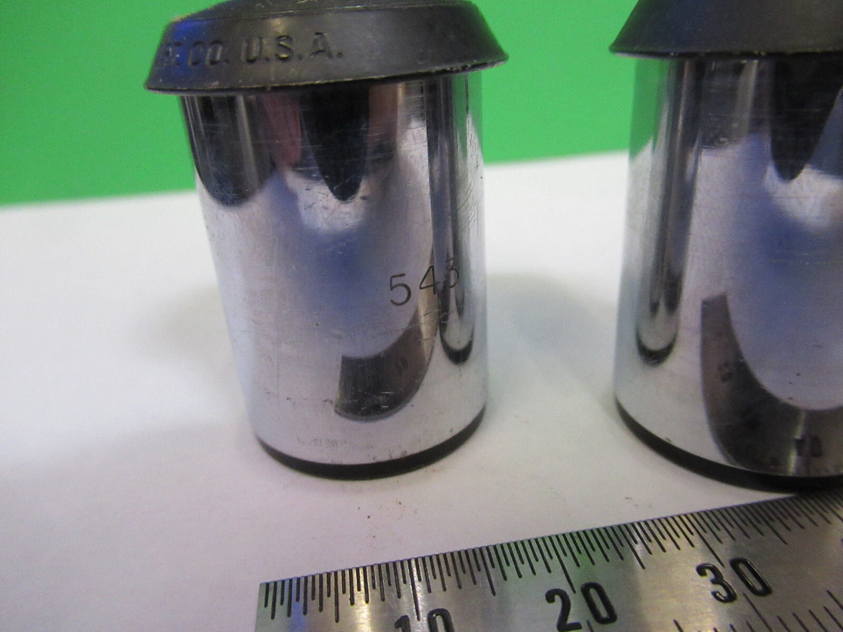 BAUSCH LOMB EYEPIECE PAIR 10X OPTICS MICROSCOPE  PART AS PICTURED #H9-C-13
