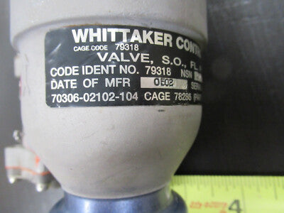 UH-60 WHITTAKER MEGGITT SOLENOID VALVE PN 320635 AS PICTURED AIRCRAFT PART TC-2