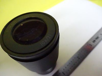 MICROSCOPE PART NIKON JAPAN EYEPIECE  10X/21  OPTICS AS IS BIN#X3-10