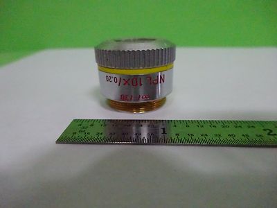 Microscope Part Objective Ernst Leitz Germany Npl 10X Optics