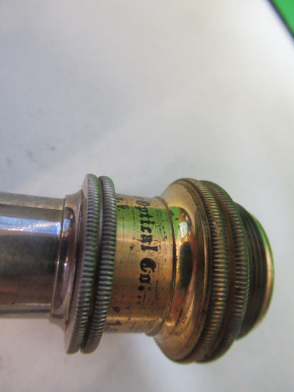 ANTIQUE BAUSCH LOMB BRASS OBJECTIVE 1.9mm MICROSCOPE PART AS PICTURED #R9-B-16