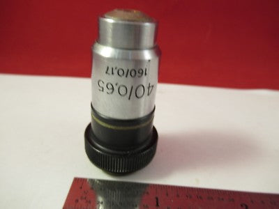 ZEISS WINKEL GERMANY OBJECTIVE 40X 160/ OPTICS MICROSCOPE PART &92-A-10