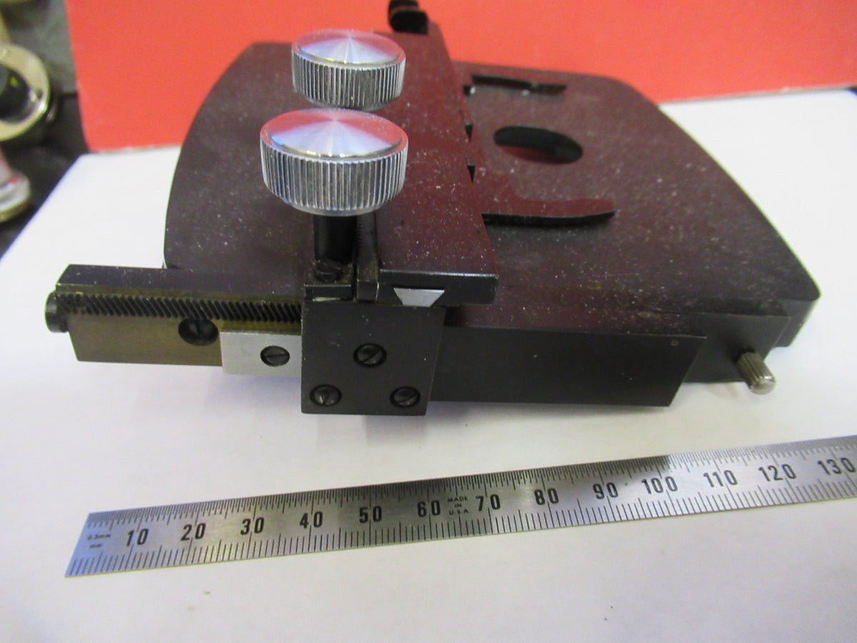 Bausch & Lomb Stage Xy Table Works Ok Microscope Part