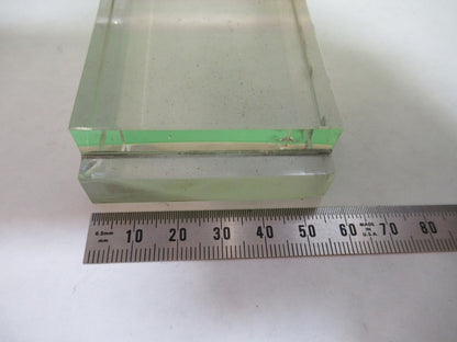OPTICAL RARE GLASS BLOCK MIL SPEC THICK LASER OPTICS AS PICTURED G7-A-57