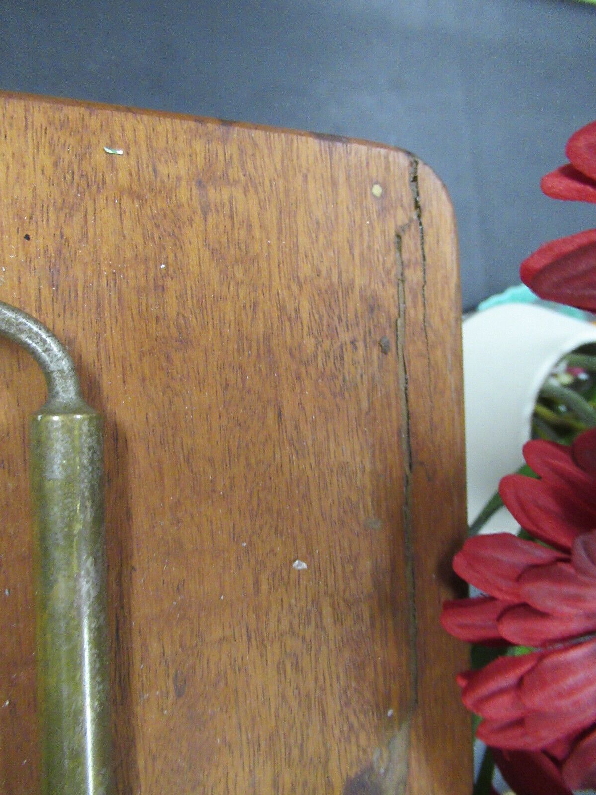 EMPTY WOOD CABINET for ANTIQUE KORITSKA MILANO MICROSCOPE PART AS PICTURED &LOB