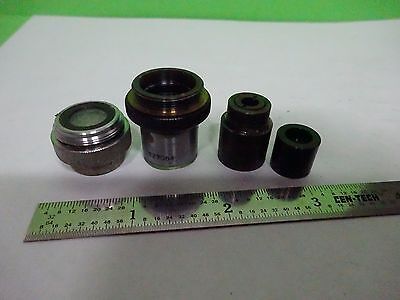 LOT 4 EA MICROSCOPE OBJECTIVES LENSES ASSORTED OPTICS #W1-05