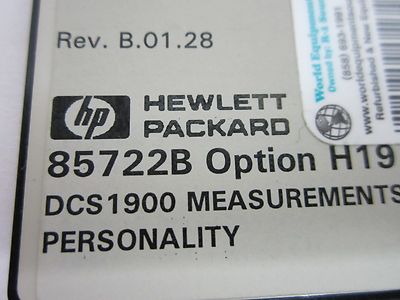 HP MEMORY CARD 85722B DCS1900 PCMCIA BYTES SRAM  BIN#B2-C-73