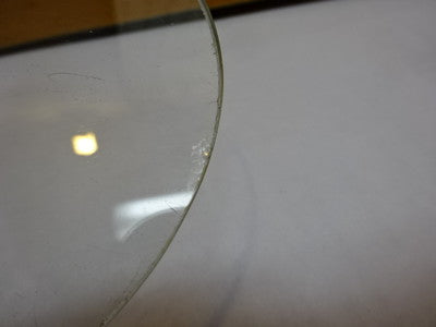 MIKROSKOPTEIL RUNDE GLASBÜHNE PROBENOPTIK WIE BESEHEN #81-30