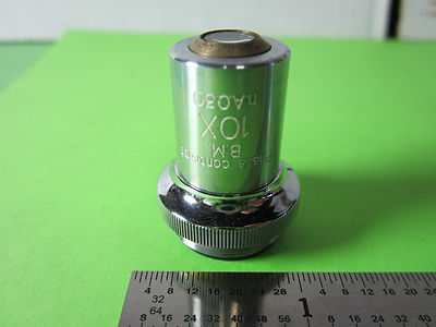 OPTICAL MICROSCOPE PART UNITRON OBJECTIVE BM PHASE CONTRAST 10X OPTICS BIN#B5-32
