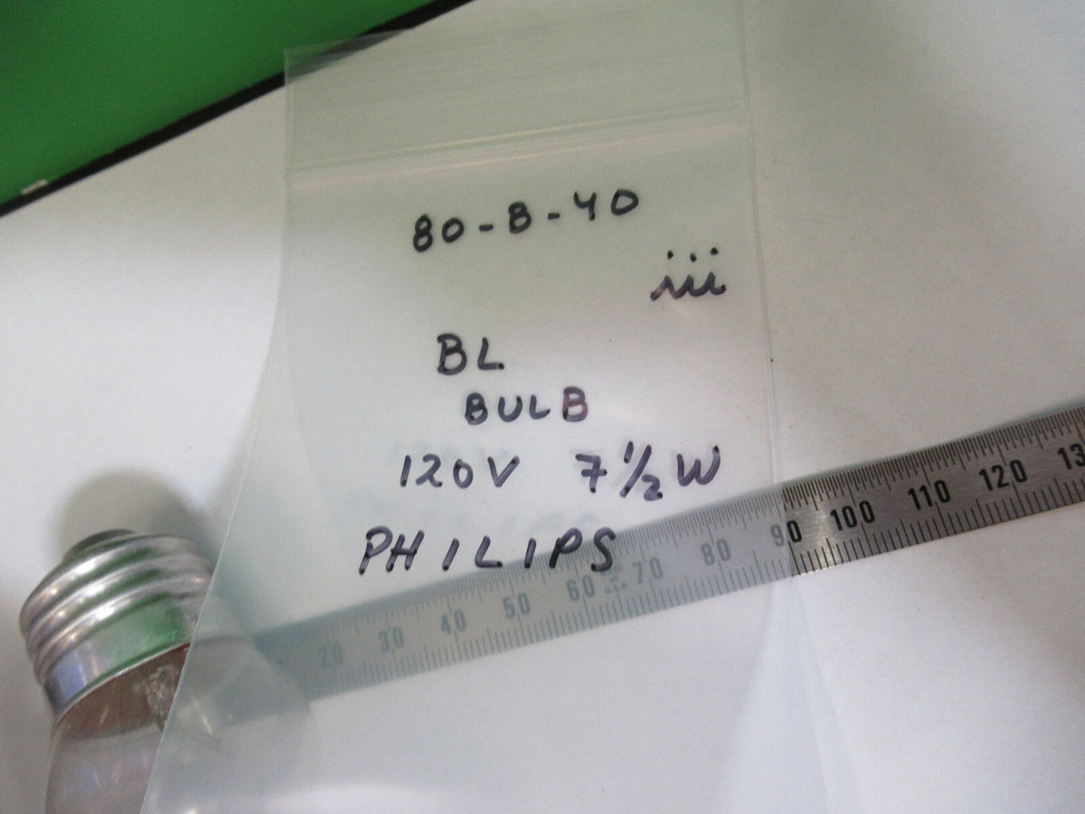 BAUSCH LOMB AO BULB PHILIPS 120V 7.5 W MICROSCOPE PART AS PICTURED 80-B-40