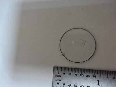 MICROSCOPE PART RARE RETICLE OPTICS AS IS #AL-14