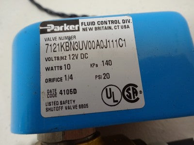 Parker Fluid Control Solenoid Valve