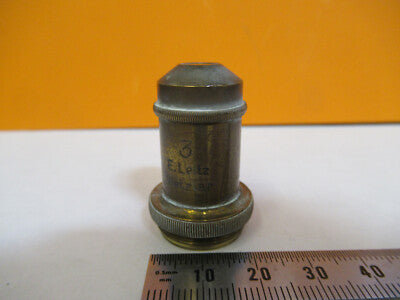 Antique Ernst Leitz Germany Objective "3" Lens Microscope Part