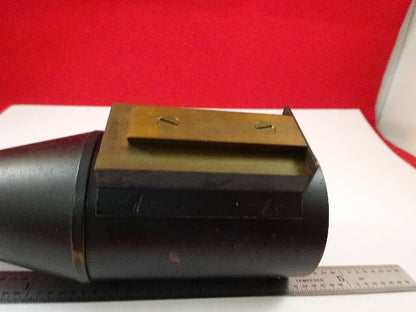 Rare Antique Brass Tubus Unknown Maker Microscope Part Optics