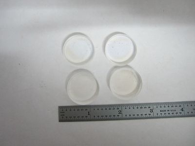 Lot 4 Ea Optical Coated Lenses from HP Helium Neon Laser Optics