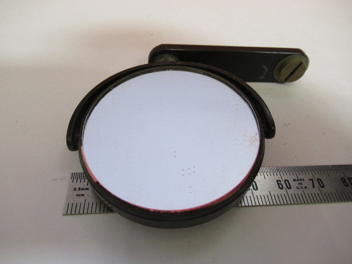 ANTIQUE BAUSCH LOMB MIRROR ASSEMBLY FOR PARTS MICROSCOPE PART AS PICTURED Q2-80
