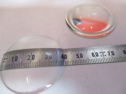 OLYMPUS JAPAN SET OF LENSES CONVEX 40mm MICROSCOPE PART AS PICTURED T9-A-16