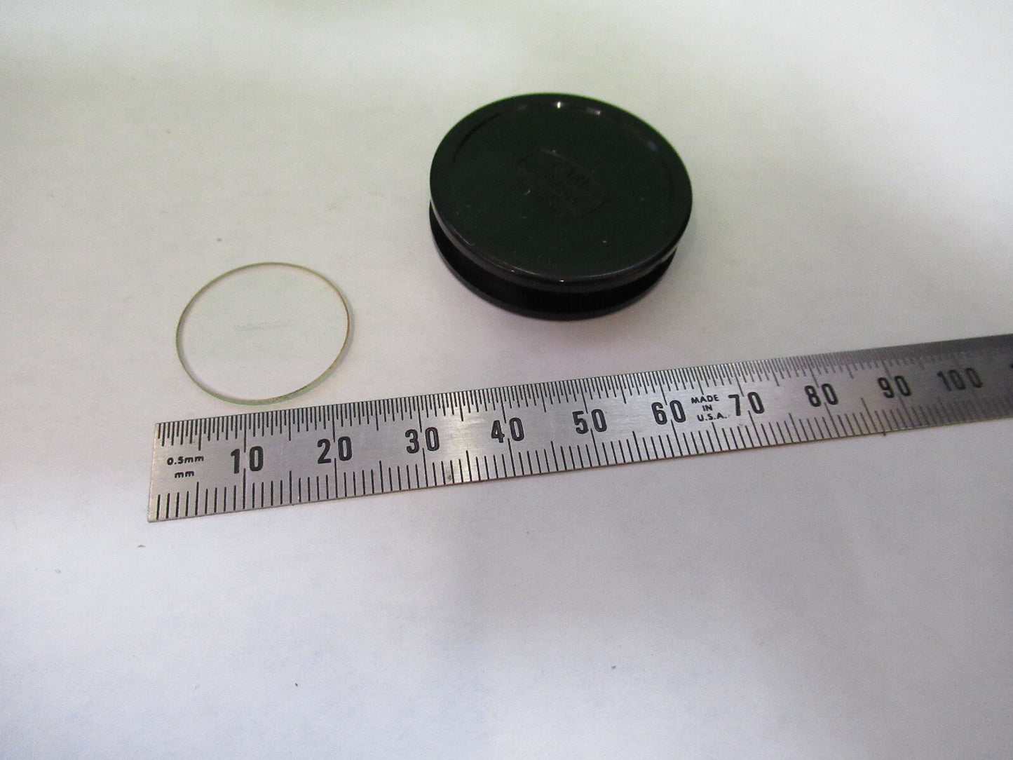 CARL ZEISS RETICLE OCULAR OPTICS MICROMETER MICROSCOPE PART AS PICTURED S7-A-91