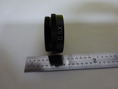 OPTICAL MICROSCOPE PART OBJECTIVE 0.5X OPTICS AS IS BIN#4V-FL-06