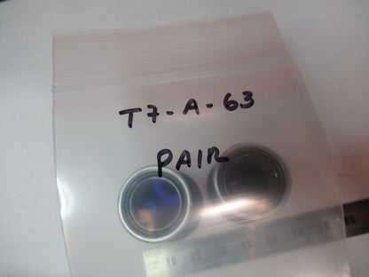 WILD HEERBRUGG SWISS 10X EYEPIECE PAIR MICROSCOPE PART AS PICTURED T7-A-63