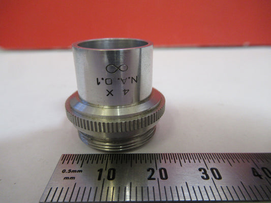 American Optical Co. American Optics Infinity 4X Objective Microscope Part