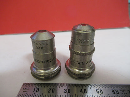 Lot Antique American Optical Co. Spencer Lens Co. Objectives Optics Microscope Part
