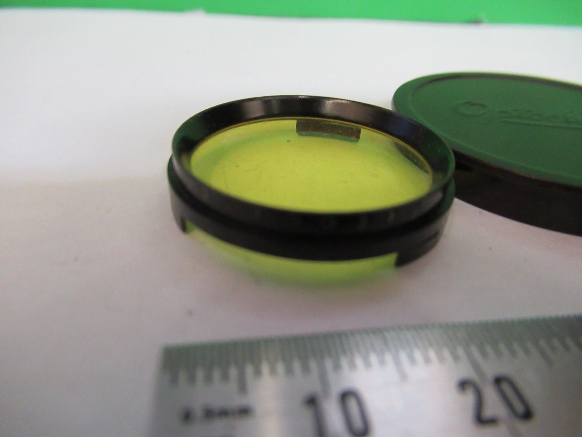 Optical Yellow Filter Optochrom Germany Glass Optics