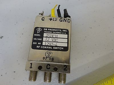 RF MICROWAVE FREQUENCY PART COAXIAL SWITCH DB PRODUCTS 2S1K31 AS IS BIN#P4-B-45