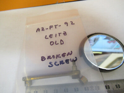 ANTIQUE LEITZ MIRROR ASSEMBLY PARTS MICROSCOPE PART AS PICTURED &A2-FT-92