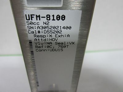 UNIT INSTRUMENT HIGH PRESSURE FLOW VALVE UFM-8100 HIGH END AS IS  BIN#N4-02