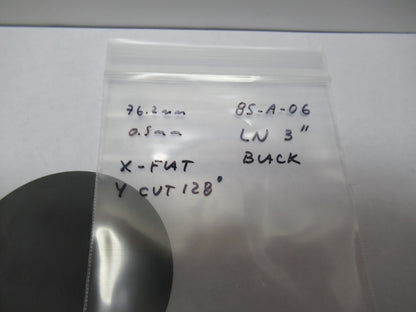 One Wafer Lithium Niobate Ln Saw Surface Acoustic Wave Y128d Blk